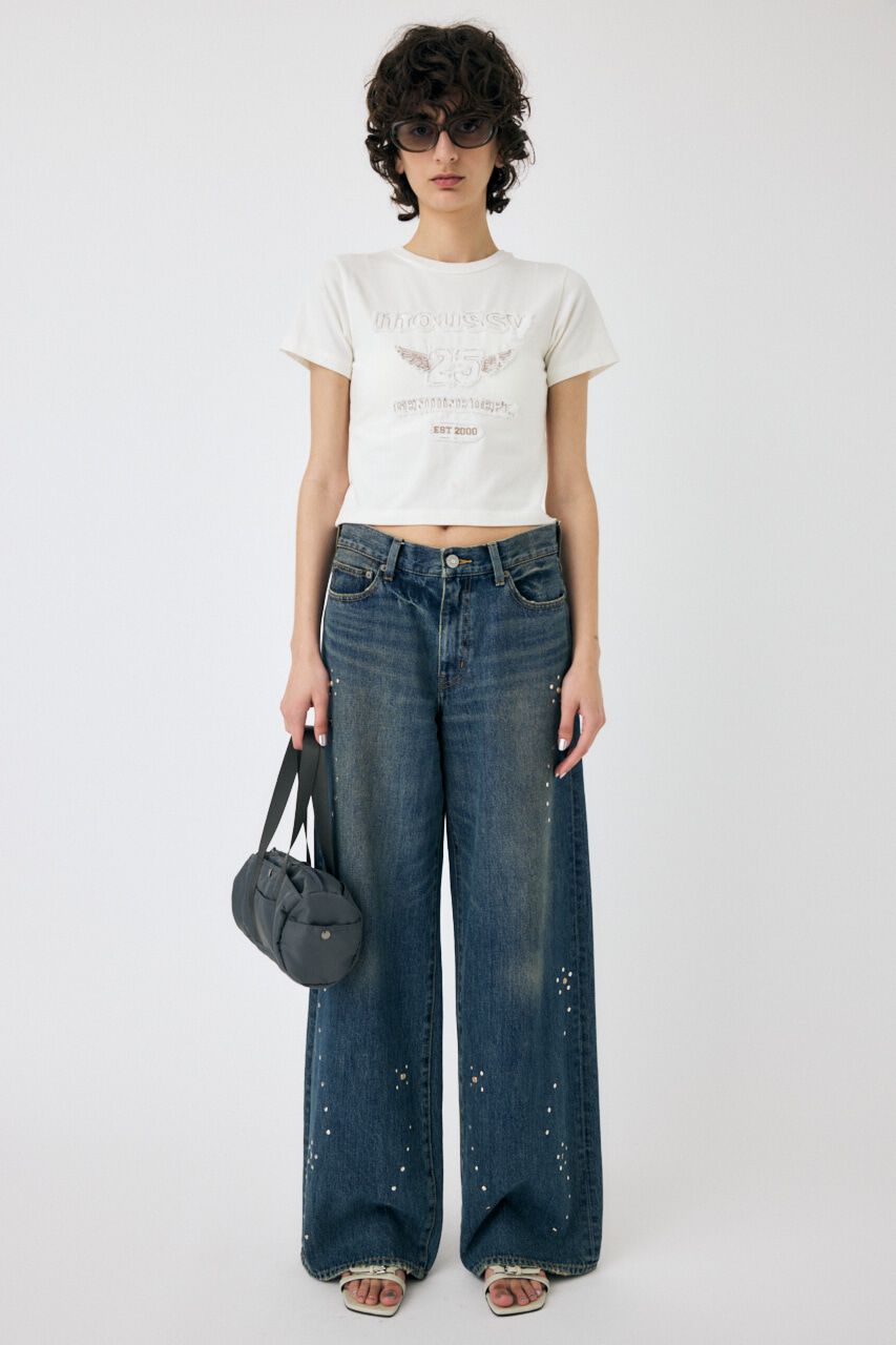 MOUSSY「PATCH DENIM 25TH Tシャツ」|Tシャツ・カットソー|