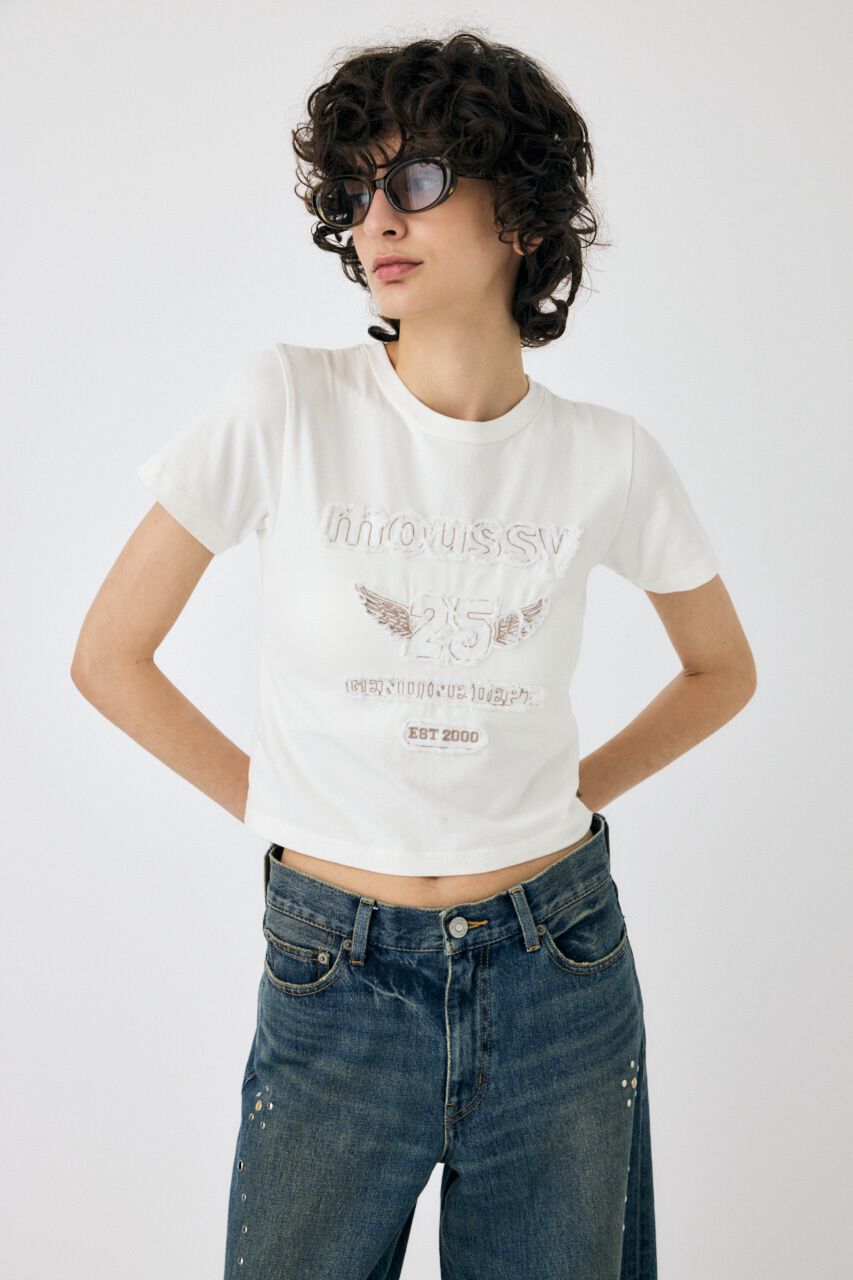 MOUSSY「PATCH DENIM 25TH Tシャツ」|Tシャツ・カットソー|