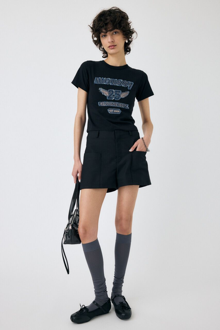 MOUSSY「PATCH DENIM 25TH Tシャツ」|Tシャツ・カットソー|