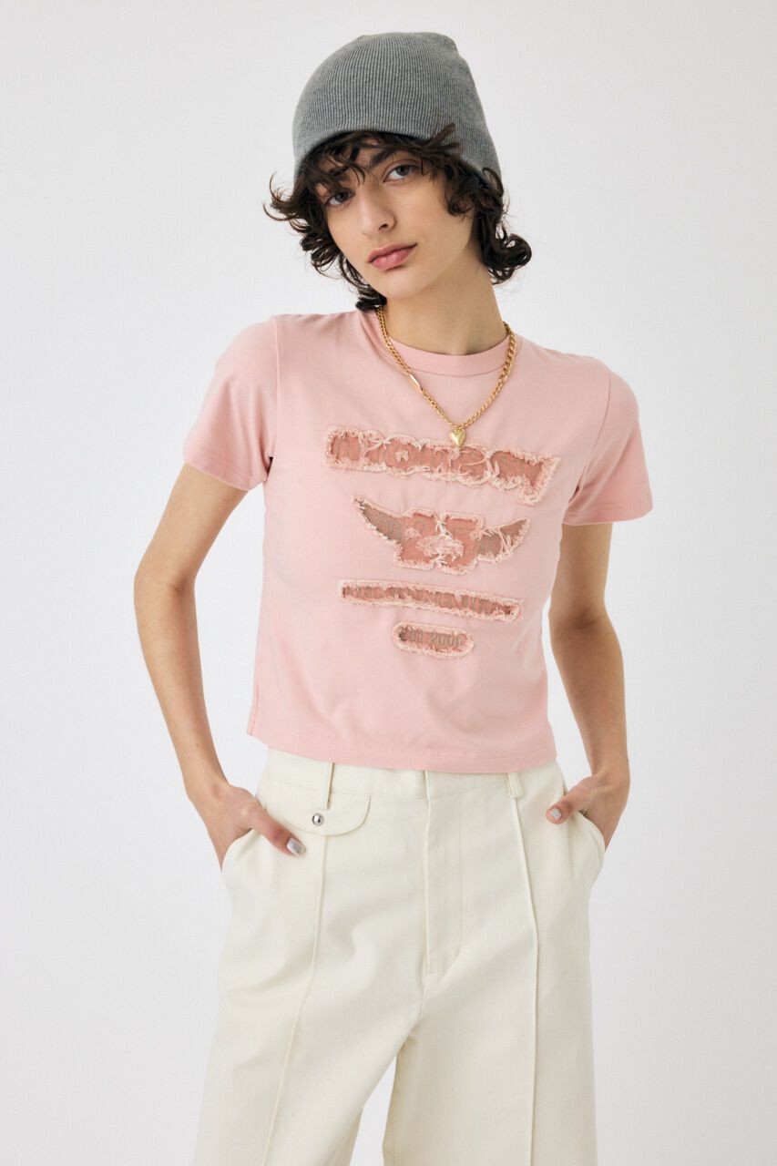 MOUSSY「PATCH DENIM 25TH Tシャツ」|Tシャツ・カットソー|