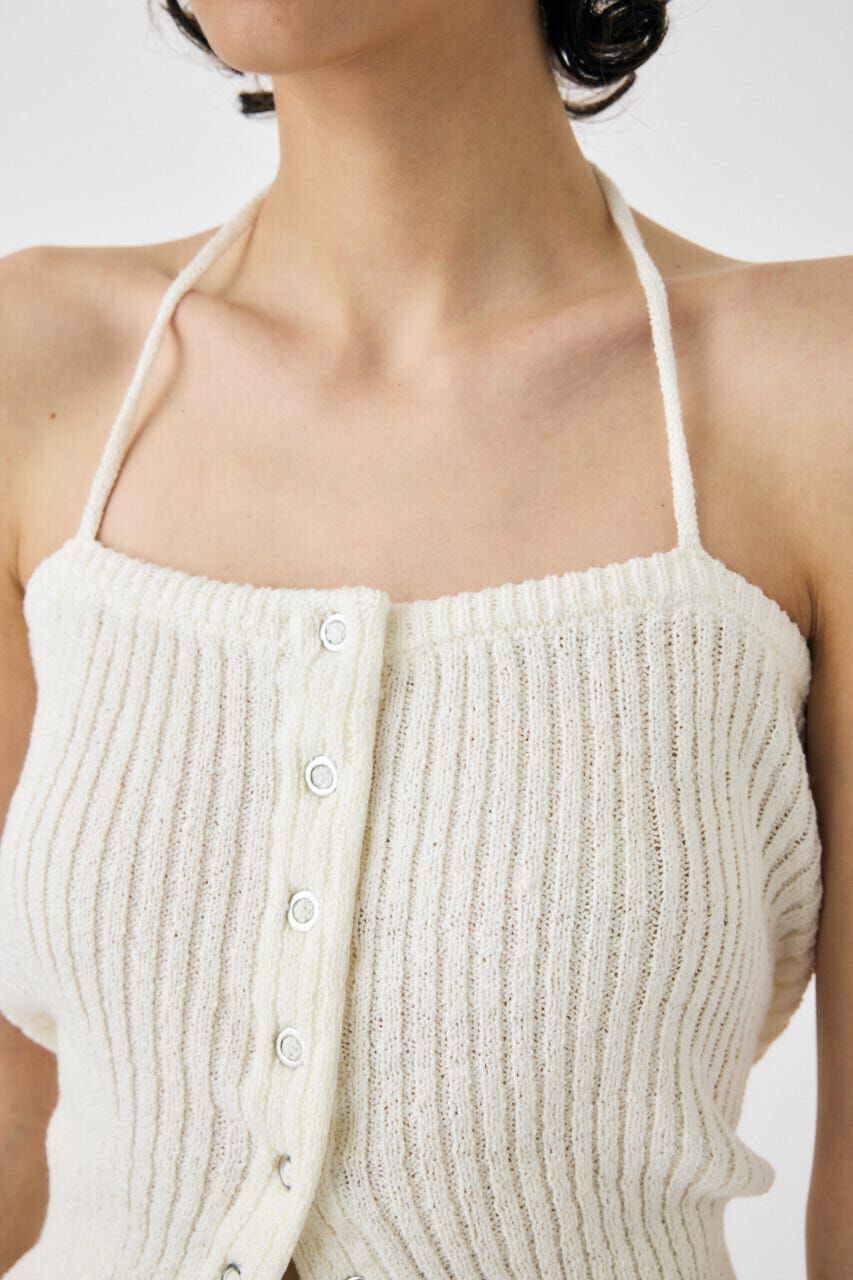 MOUSSY「FRONT BUTTON ニットキャミ」|キャミソール|
