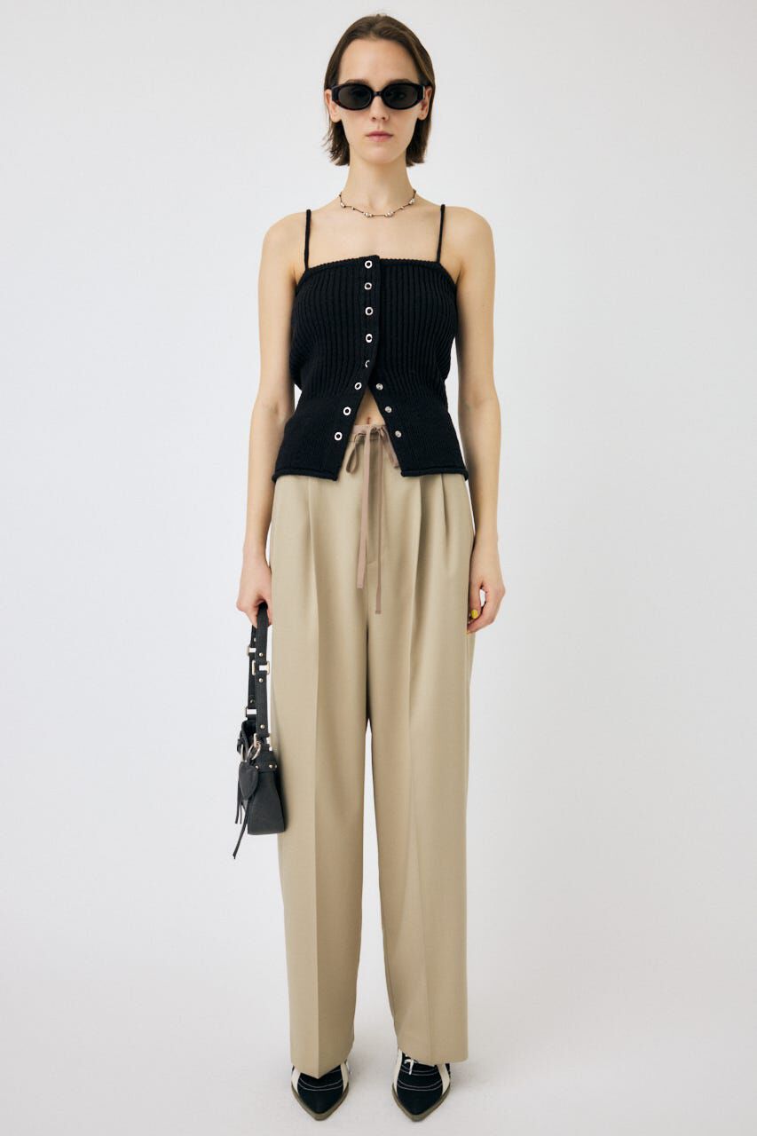 MOUSSY「FRONT BUTTON ニットキャミ」|キャミソール|