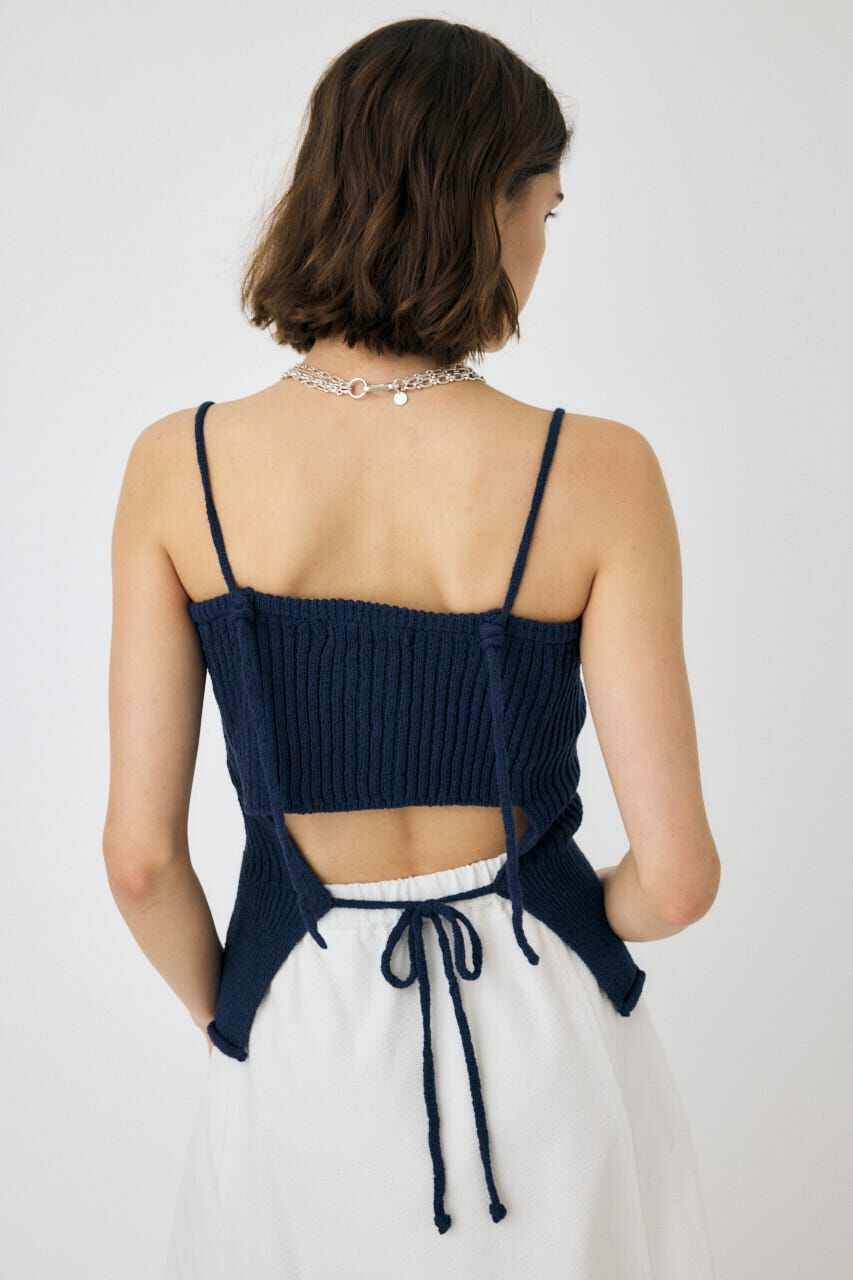 MOUSSY「FRONT BUTTON ニットキャミ」|キャミソール|