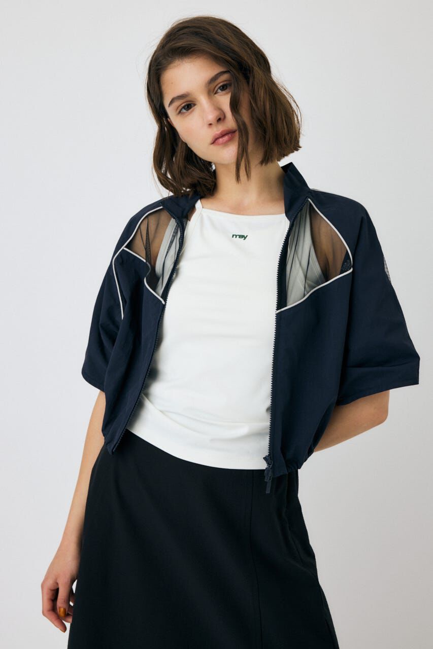 MOUSSY「PIPING HALF SLEEVE トラックジャケット」|その他|
