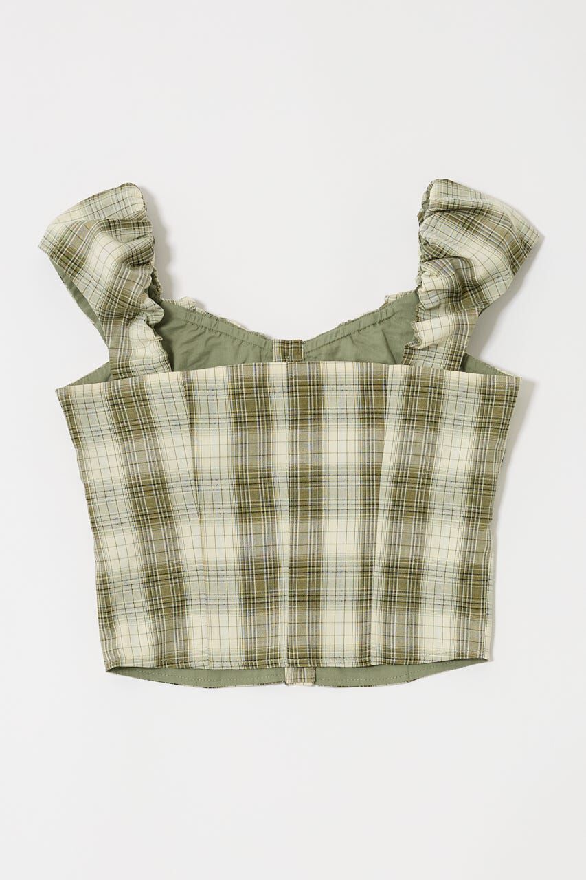 MOUSSY「LAYERED GATHERED CHECK ブラウス」|シャツ・ブラウス|