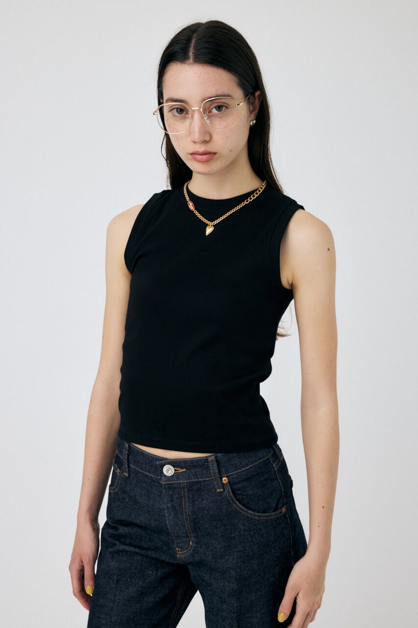 MOUSSY「SUVIN GIZA SLEEVELESS トップス」|タンクトップ|