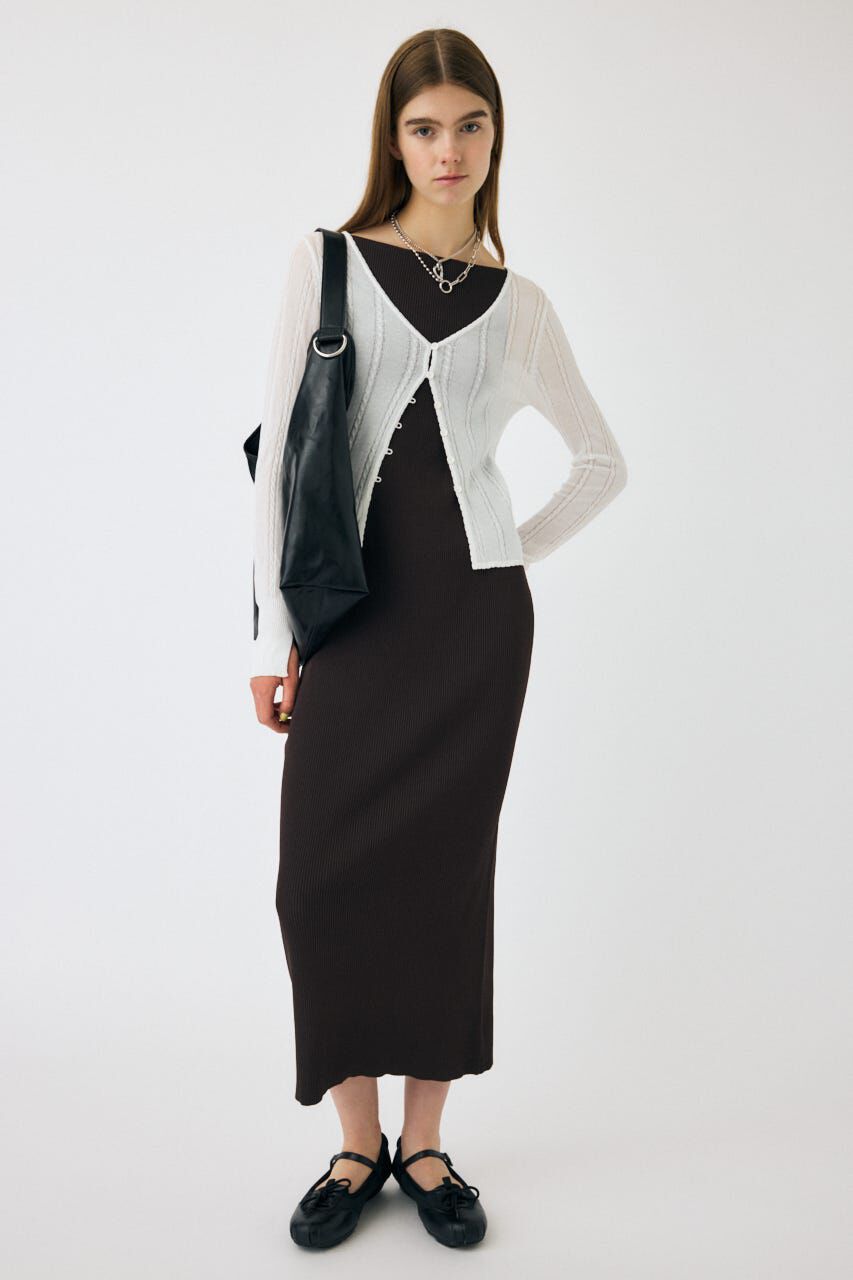 MOUSSY「HORIZON NECK キャミドレス」|ワンピース|D/BRN3