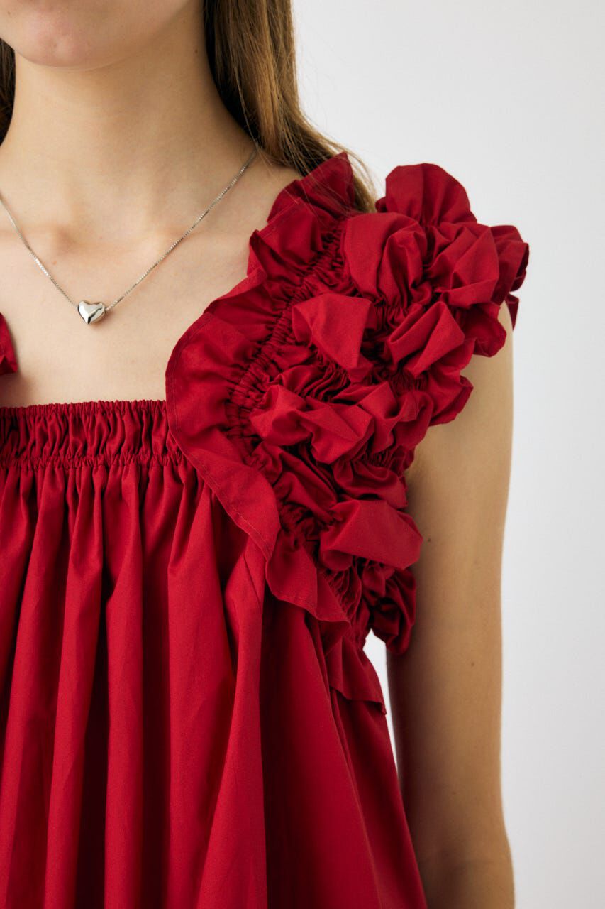 MOUSSY「SHOULDER FRILLS トップス」|その他|