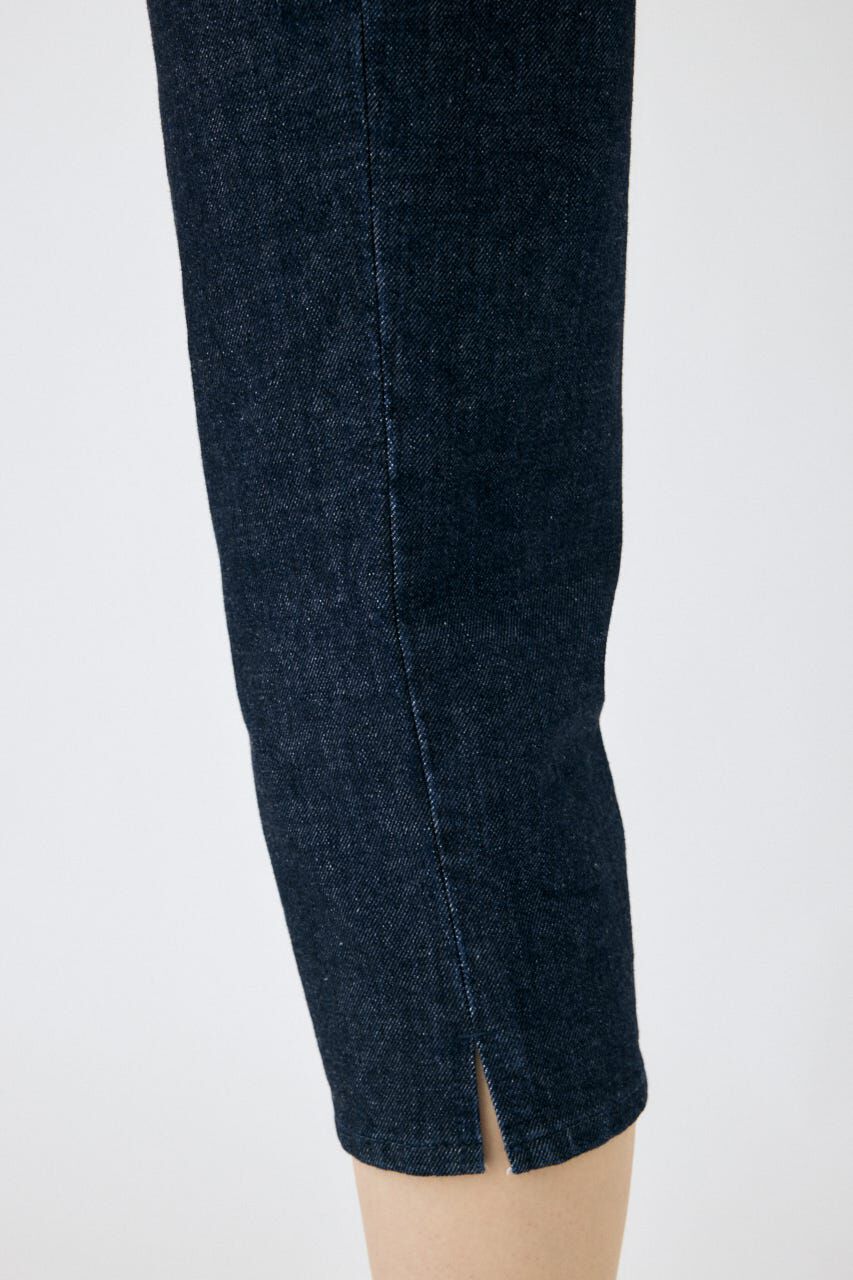 MOUSSY「HEM SLIT カプリ」|デニム|