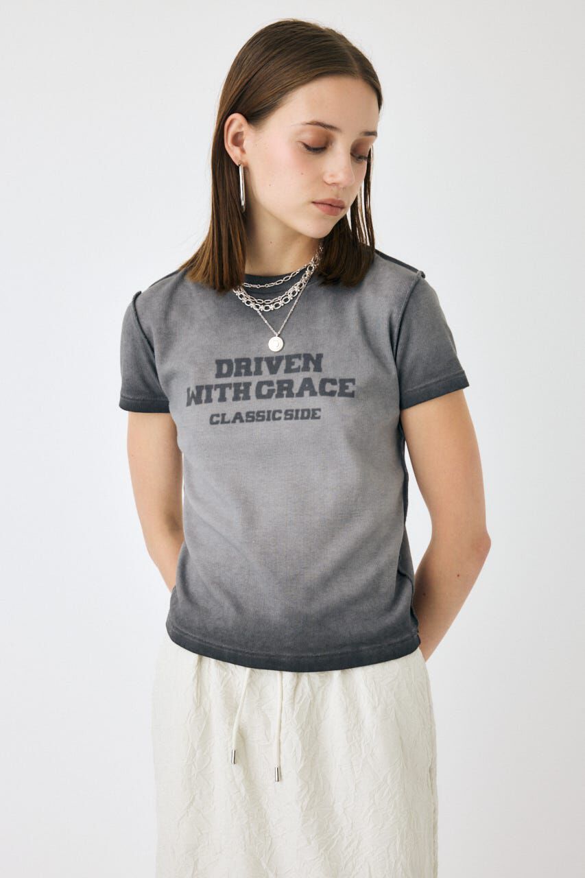 MOUSSY「BLURRED LOGO TEE」|Tシャツ・カットソー|
