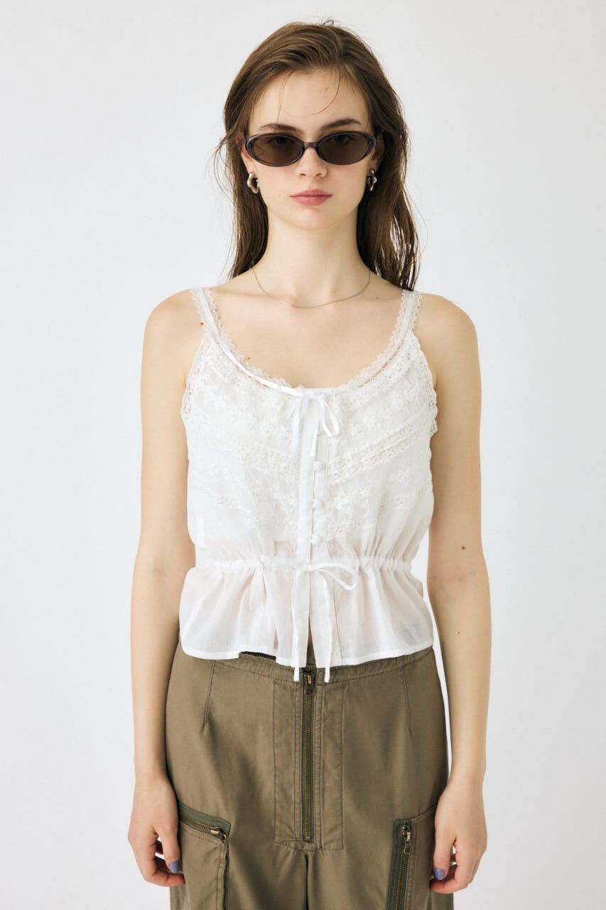 MOUSSY「LACE CAMI トップス」|キャミソール|