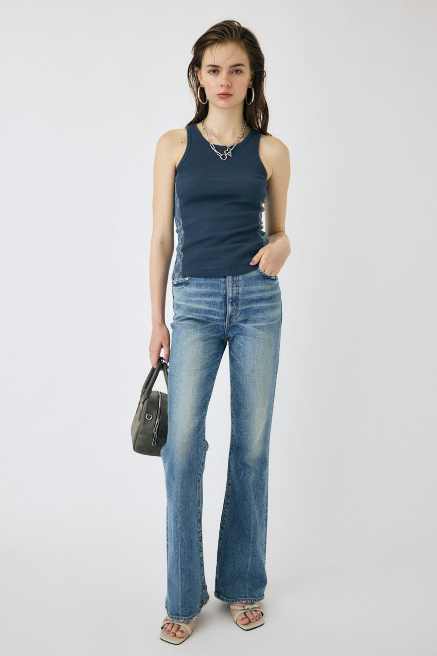 MOUSSY「LACE DOCKING タンクトップ」|タンクトップ|