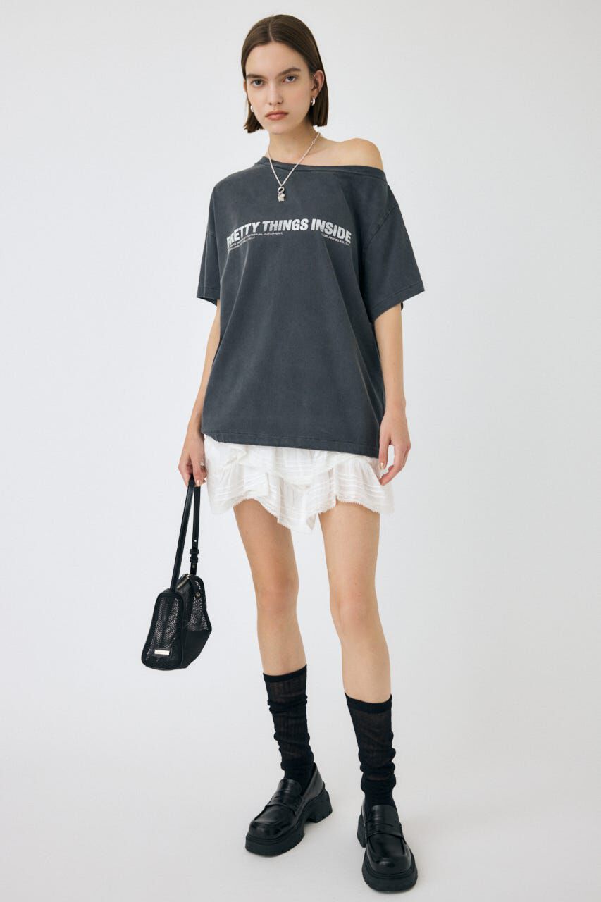 MOUSSY「DRAPE LACE MINI スカート」|スカート|