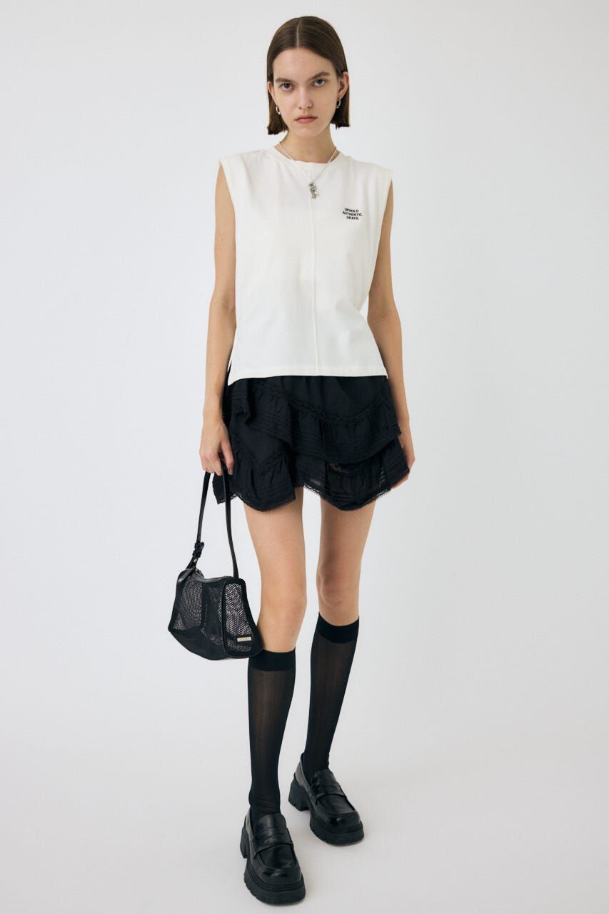 MOUSSY「DRAPE LACE MINI スカート」|スカート|