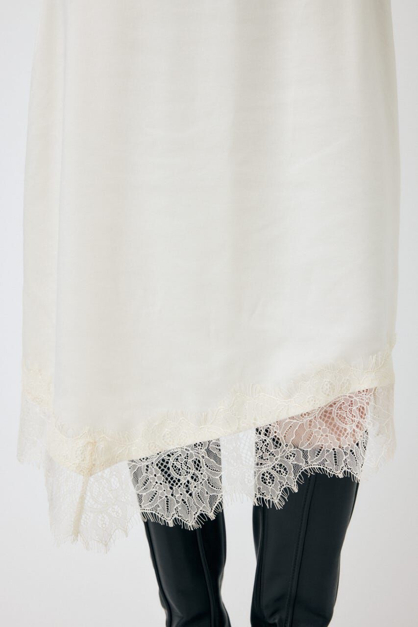 MOUSSY「LACE TRIM SLIP スカート」|スカート|