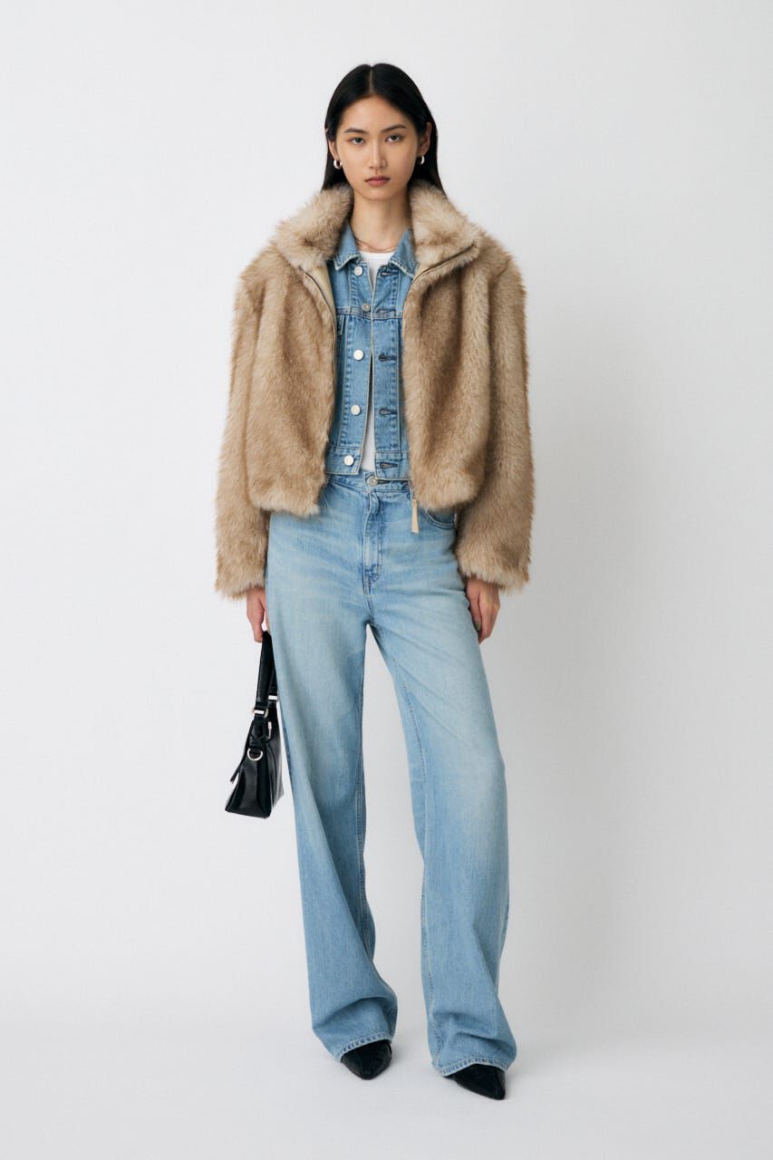 MOUSSY「TENCEL(TM) DENIM SHORT ジャケット」|デニムジャケット|