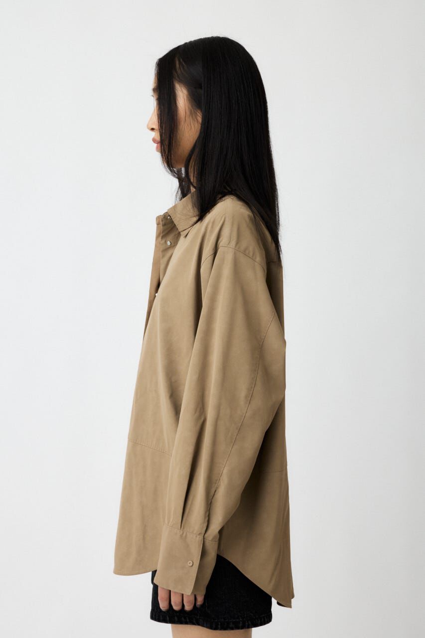 MOUSSY「F/LEATHER シャツ」|シャツ・ブラウス|