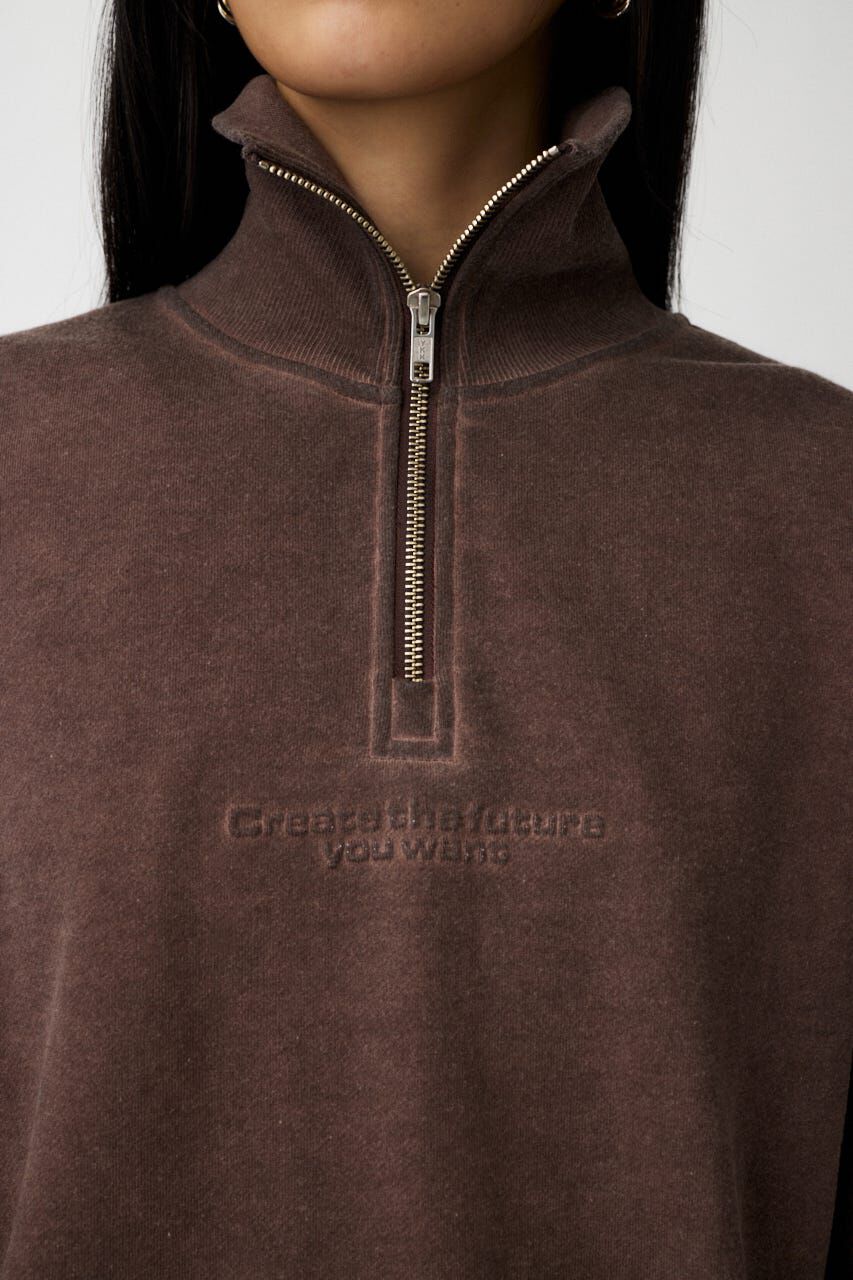 MOUSSY「FADE HALF ZIP トップス」|パーカー|