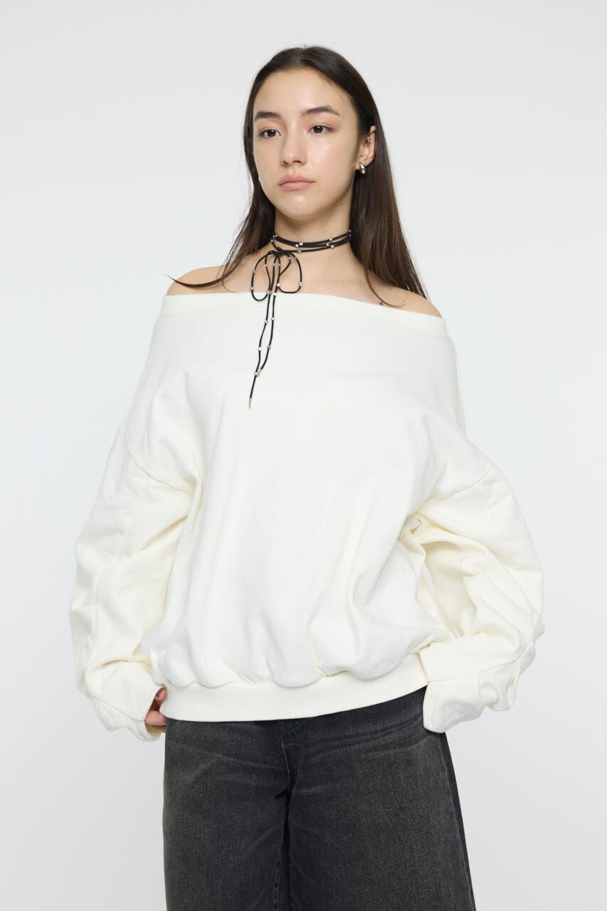 MOUSSY「BEADED F/SUEDE チョーカー」|ネックレス|BLK