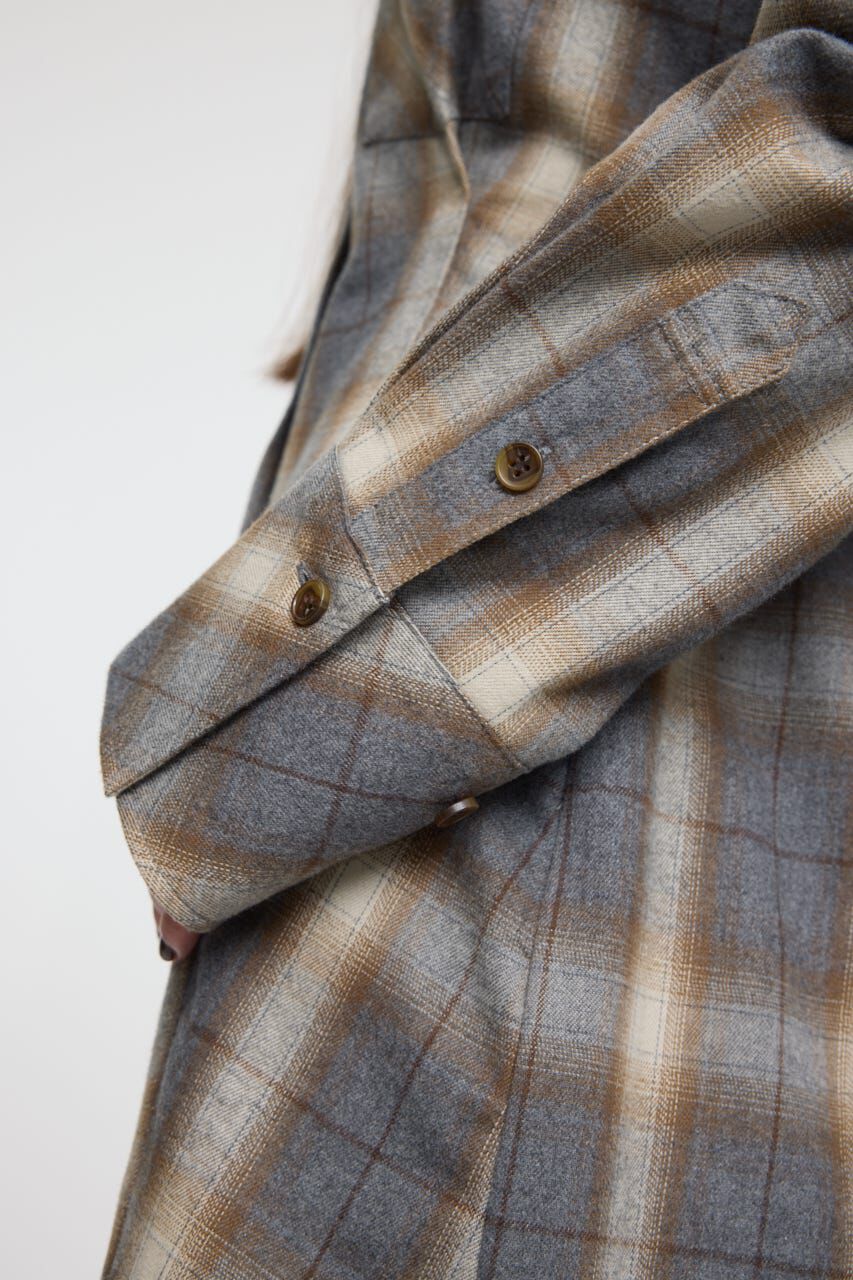 MOUSSY「CHECK SHIRT ドレス」|ワンピース|