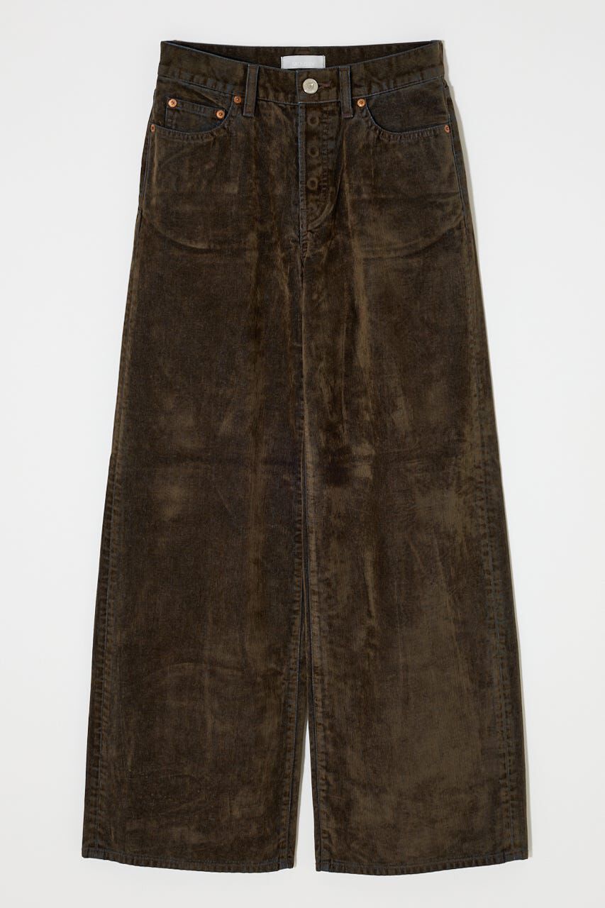 MOUSSY「MIDRISE CORDUROY バギー」|デニム|KHA