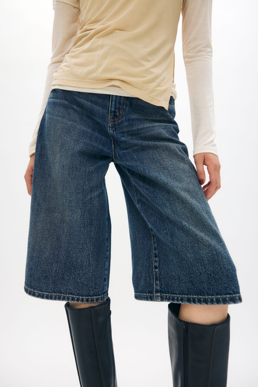 MOUSSY「KNEE LENGTH BERMUDA パンツ」|デニム|