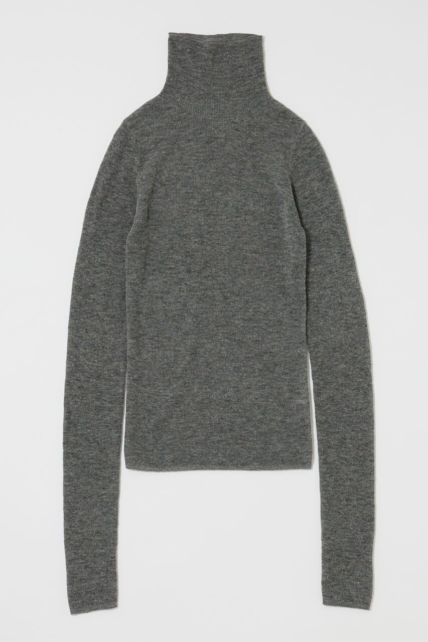 MOUSSY「SHEER TURTLE NECK ニットトップス」|ニット・セーター|