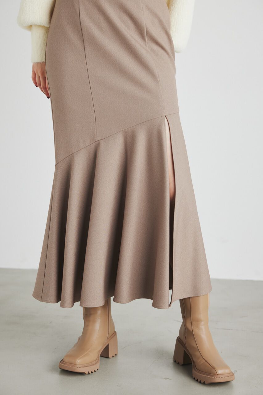 rienda「アシンメトリーパターンスリットJ/WマーメイドSK」|スカート|