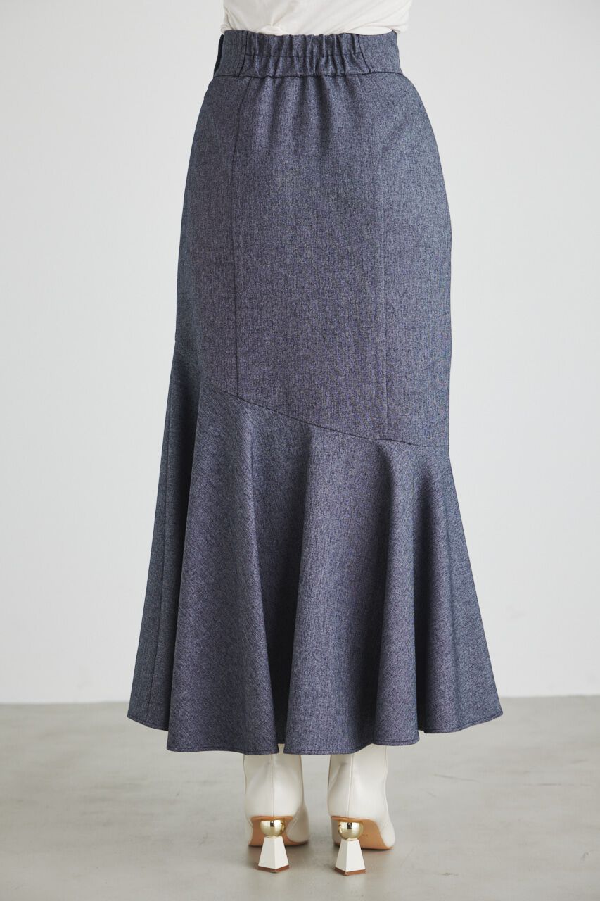 rienda「アシンメトリーパターンスリットJ/WマーメイドSK」|スカート|