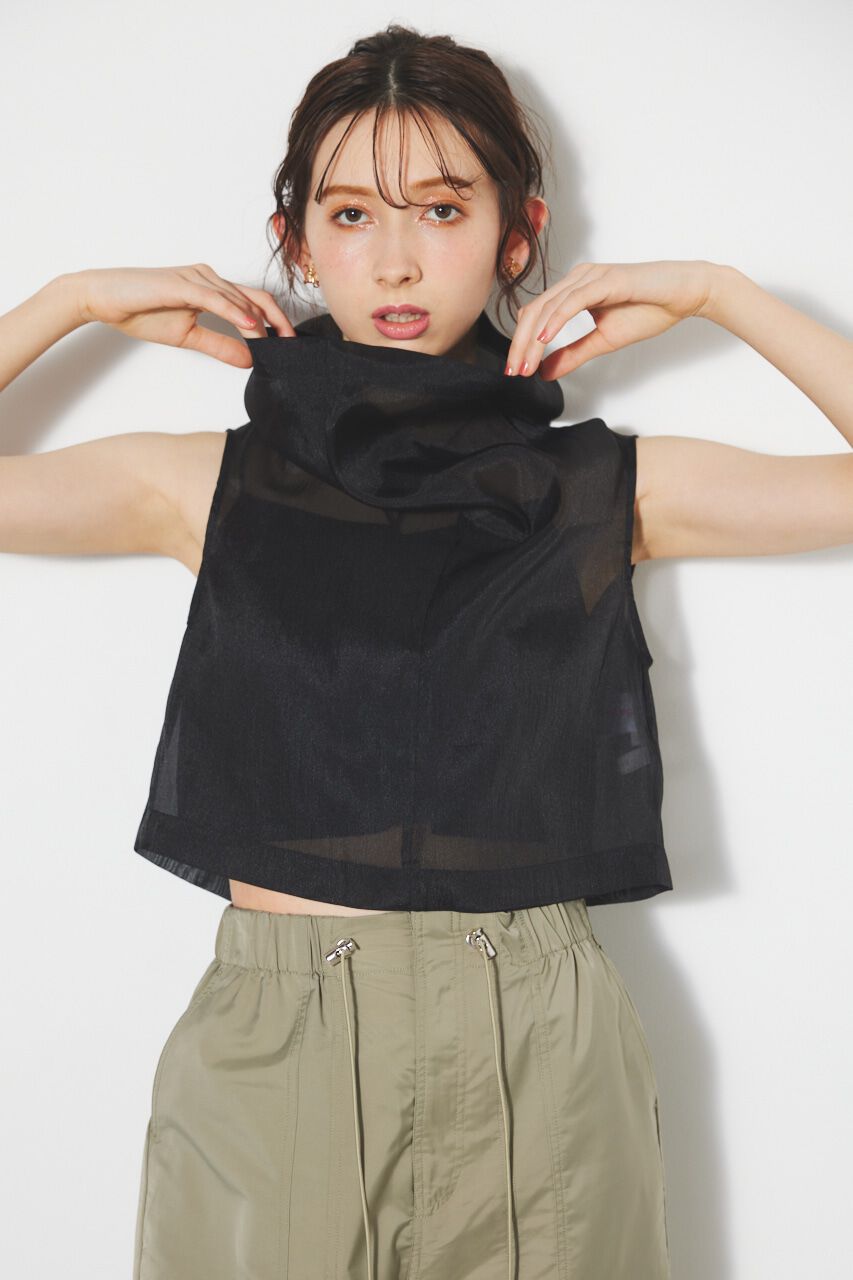 rienda「オーバーNCシースルーTOP」|シャツ・ブラウス|