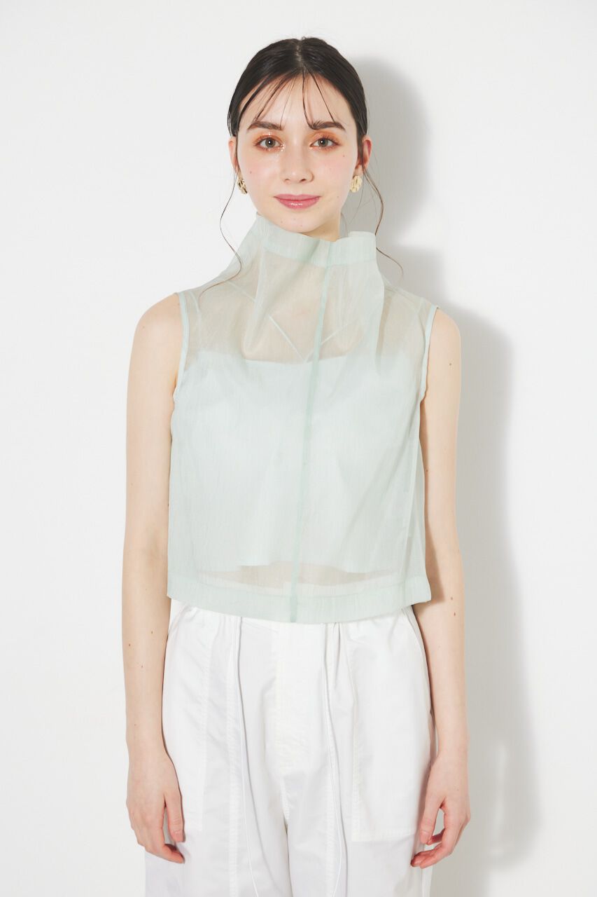 rienda「オーバーNCシースルーTOP」|シャツ・ブラウス|