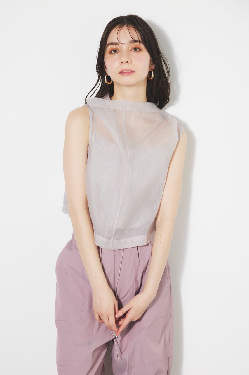 rienda「オーバーNCシースルーTOP」|シャツ・ブラウス|