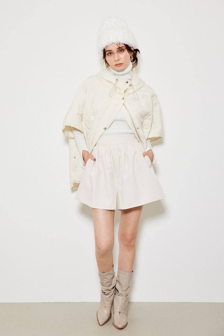 rienda「フーディー中綿ポンチョJK」|その他|