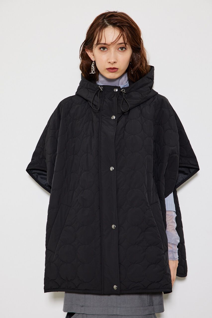 rienda「フーディー中綿ポンチョJK」|その他|