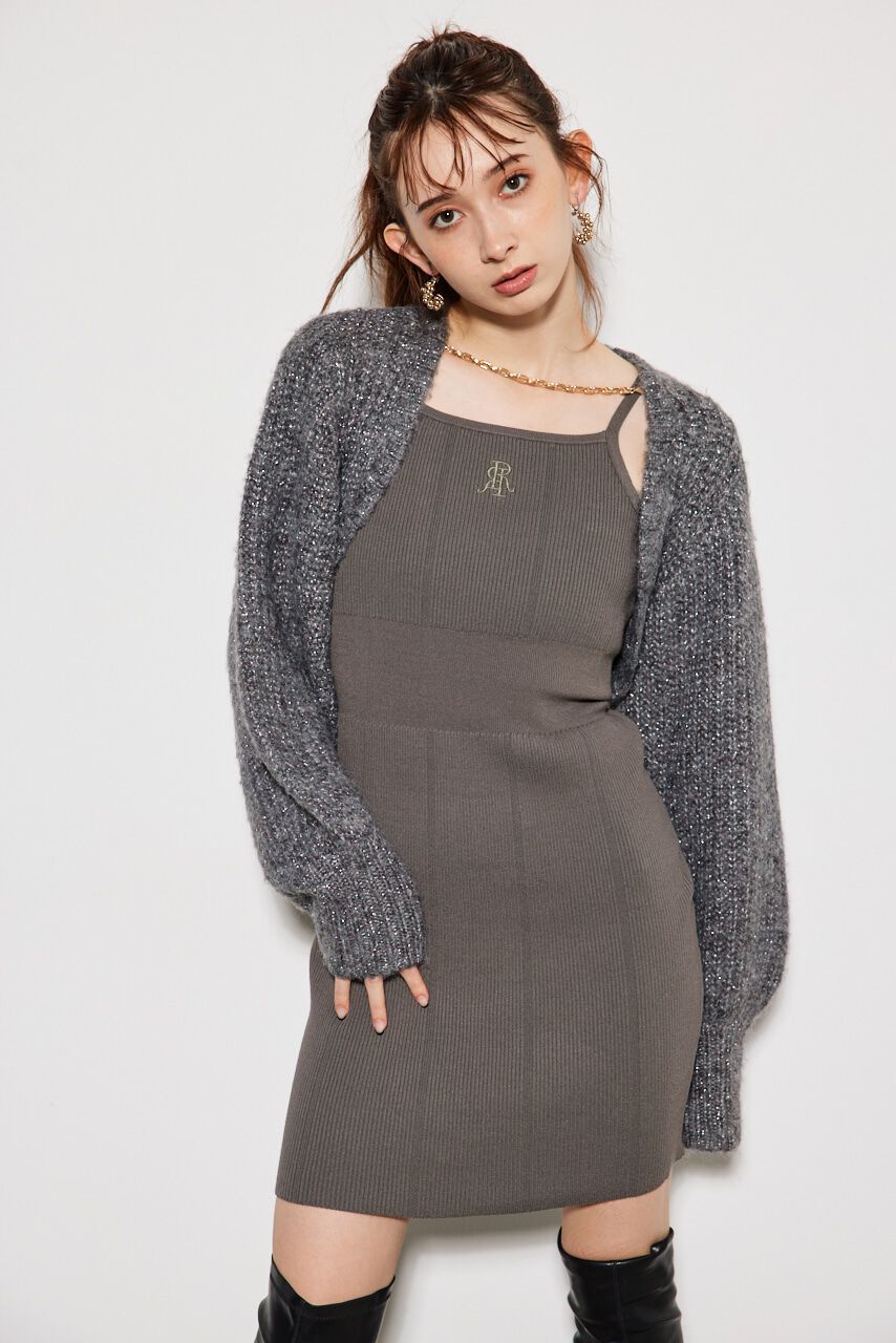 rienda「2WAY RRボレロタイトミニKnit OP」|ワンピース|