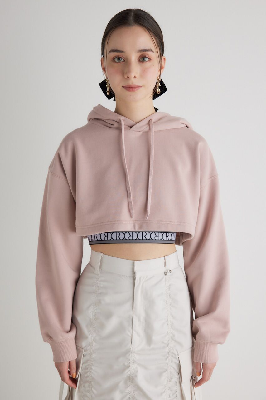 rienda「クロップドフーディースウェットTOP」|Tシャツ・カットソー|