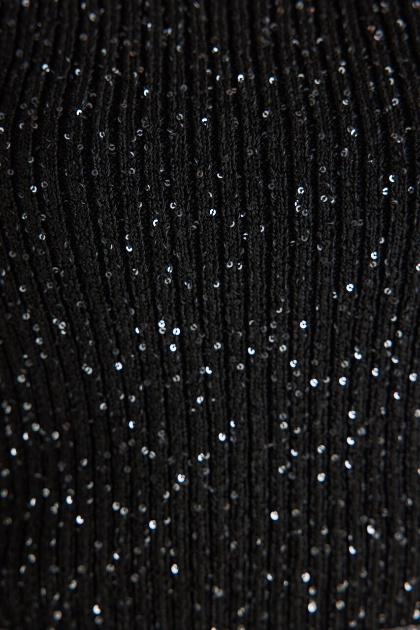 rienda「スパンコールVN Knit TOP」|タンクトップ|