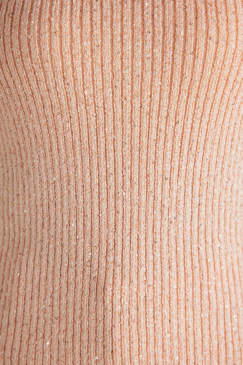 rienda「スパンコールVN Knit TOP」|タンクトップ|