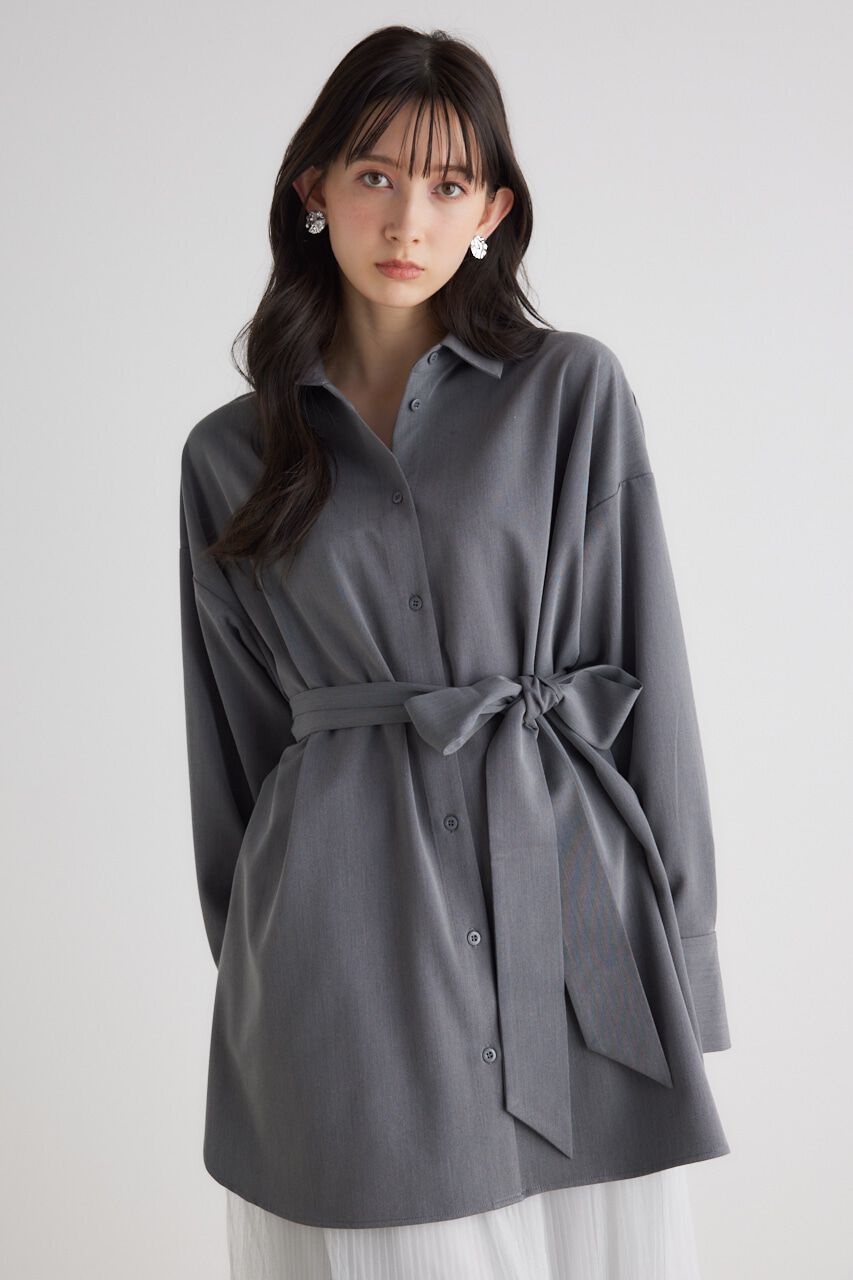 rienda「バックボタンSH TOP」|シャツ・ブラウス|