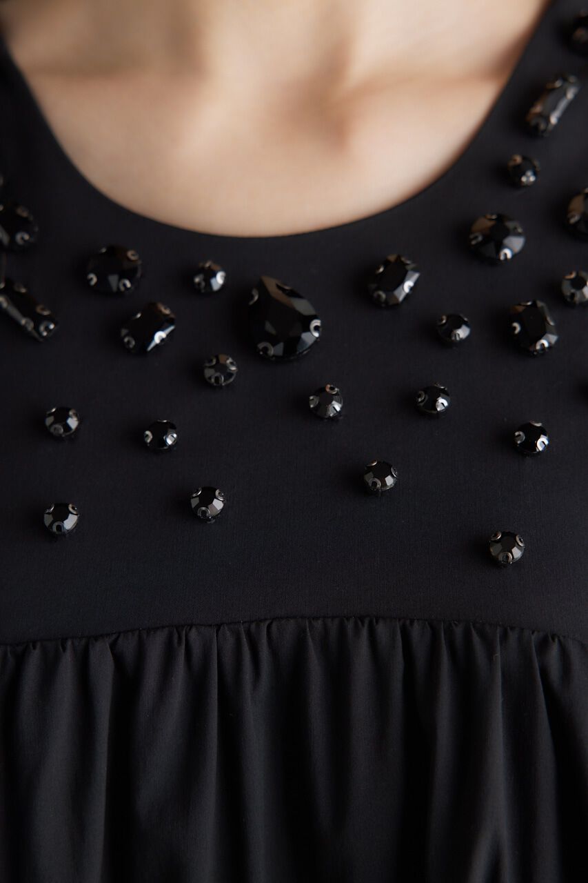 rienda「バストビジューフレアOP」|ワンピース|