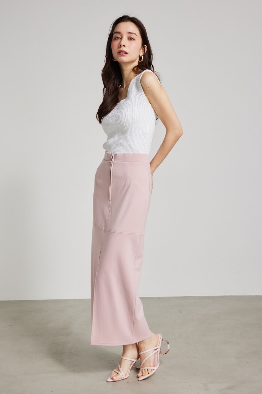 rienda「ディープスリットタイト CUT SK」|スカート|