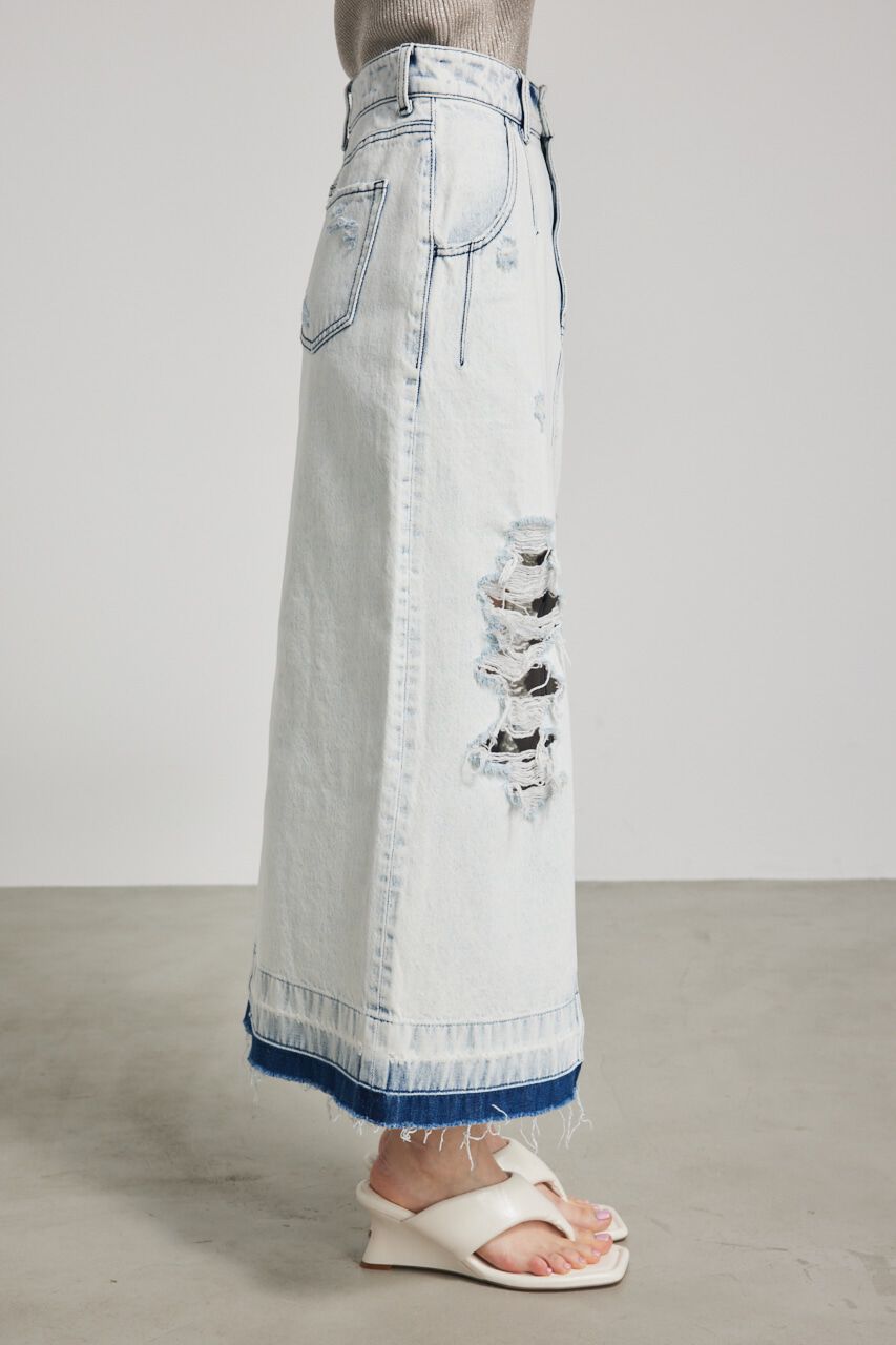 rienda「ダメージDENIM J/W SK」|スカート|