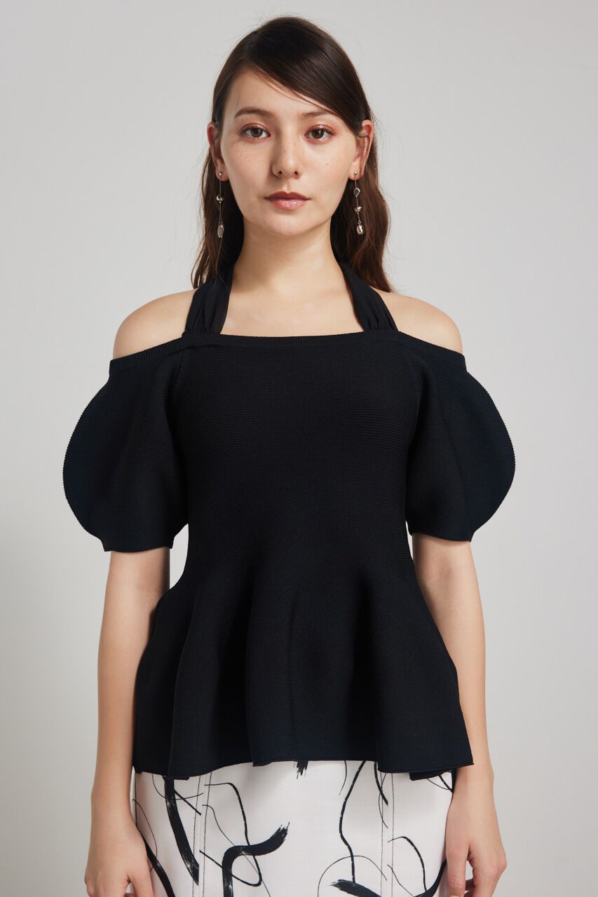 rienda「メニーWAYペプラムKnit TOP」|ニット・セーター|