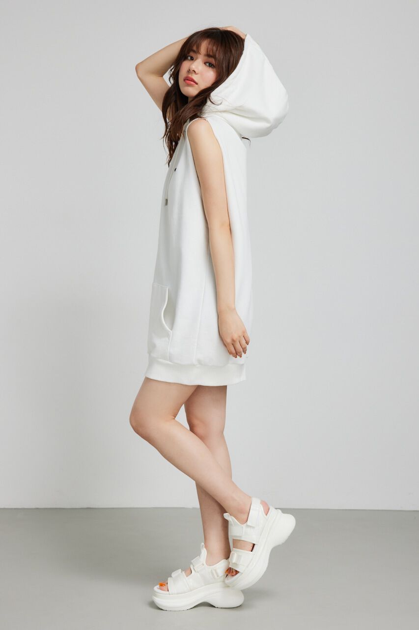 rienda「RモチーフスウェットノースリOP」|ワンピース|