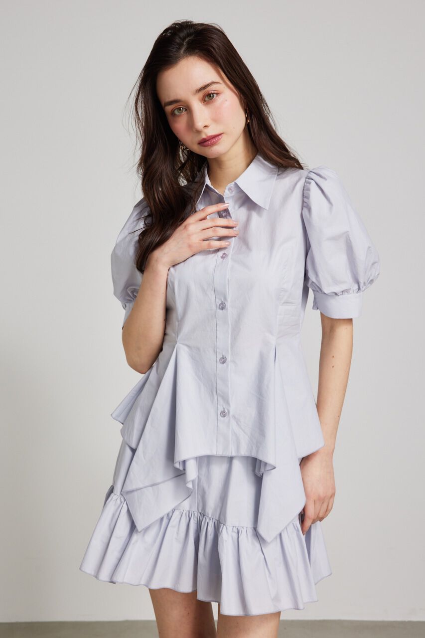 rienda「ハンカチーフヘムSH」|シャツ・ブラウス|