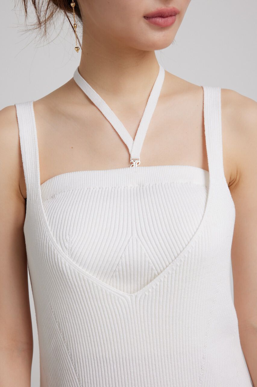 rienda「ベアSETサスペンダーKnit OP」|ワンピース|