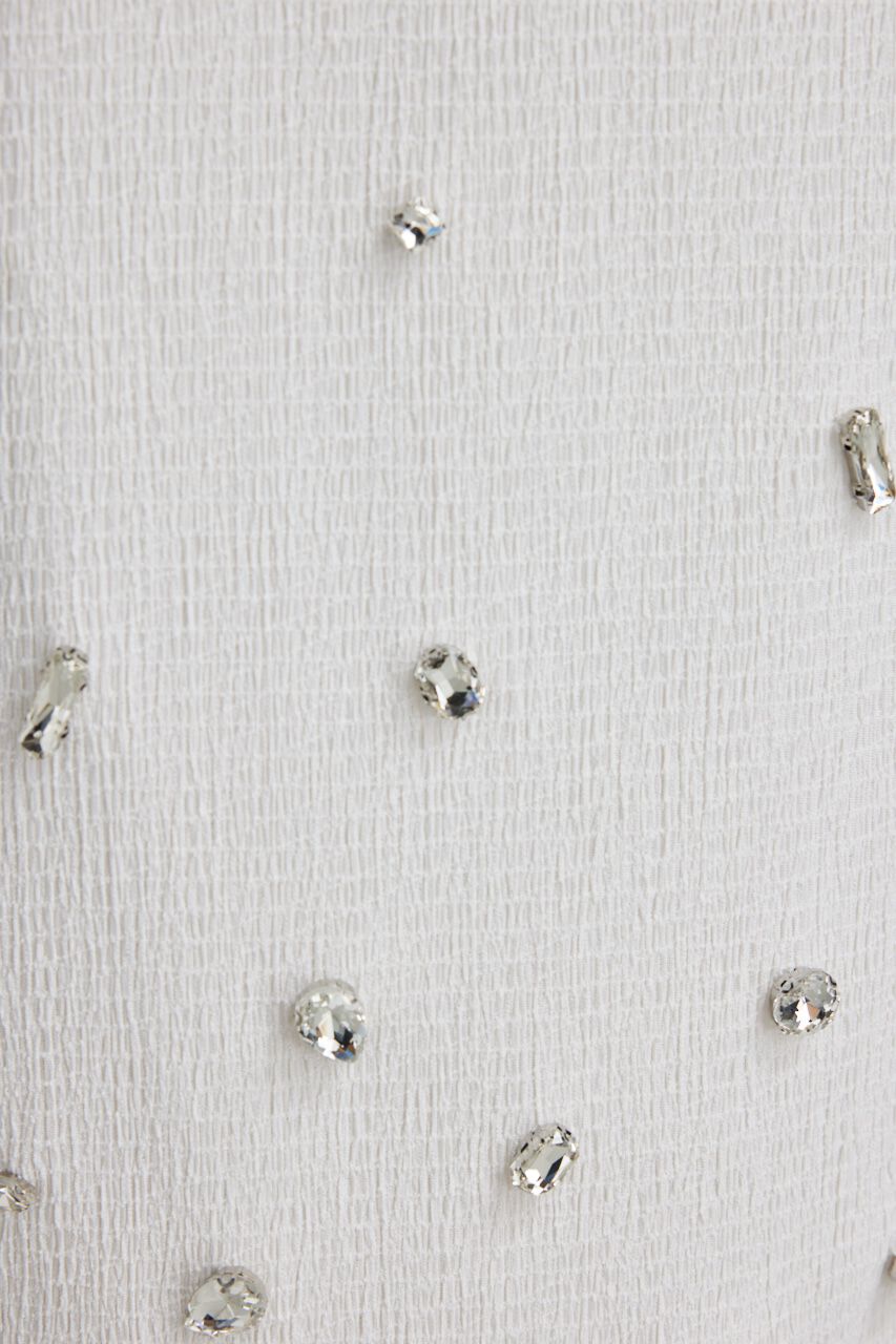 rienda「ビジューヘムJ/WタイトSK」|スカート|