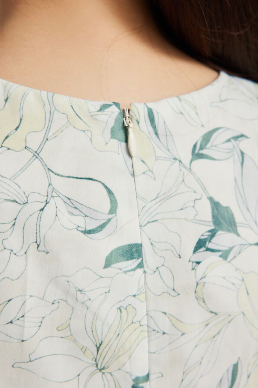 rienda「サイドリボンドロンストフレアワンピース」|ワンピース|