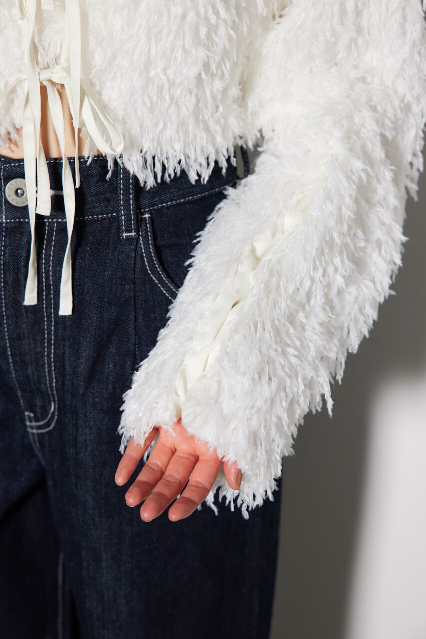 rienda「マルチWAYフェイクフェザーカーデ」|カーディガン|