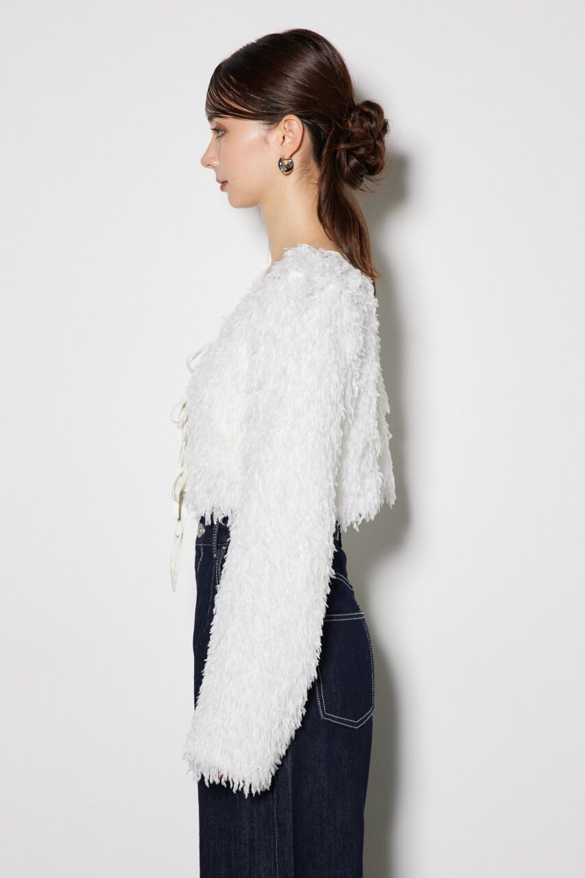 rienda「マルチWAYフェイクフェザーカーデ」|カーディガン|